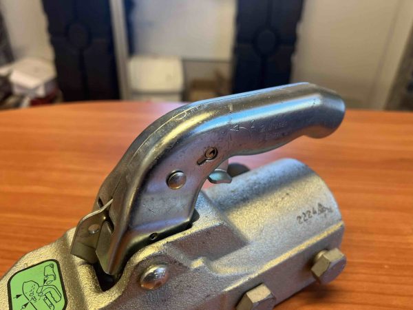 Knott locking trailer coupler or coupling lock for trailer