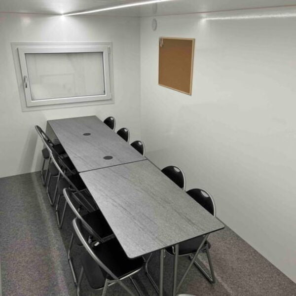 3 in 1 portable office space with meeting, lunch, workstation room