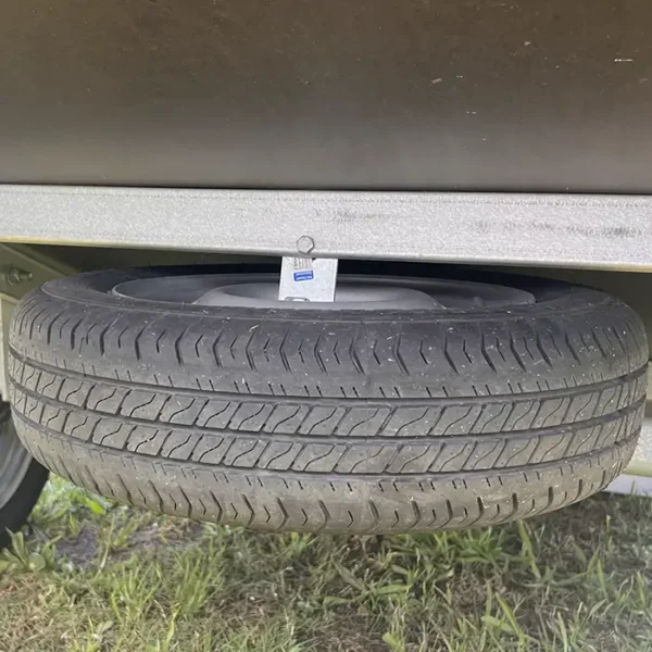 Spare wheel mounted to 205 S1 Trailer