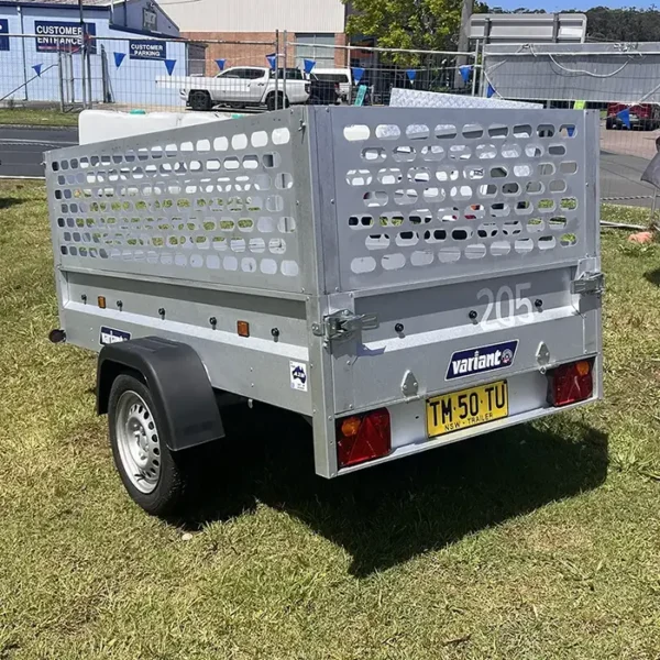 Lightly Used 205 S1 Small Box Trailer with 500mm Plate Side Kit