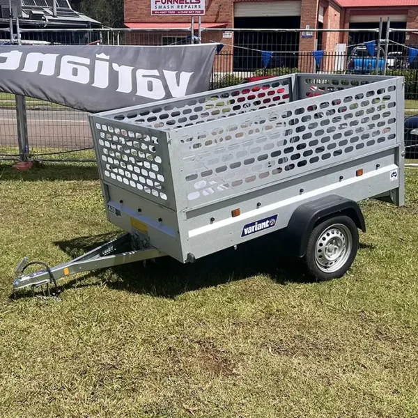 Lightly Used 205 S1 Small Box Trailer with 500mm Plate Side Kit